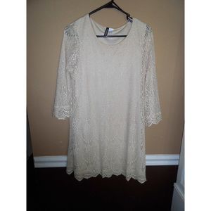 Divided Crocheted Dress   Size 12